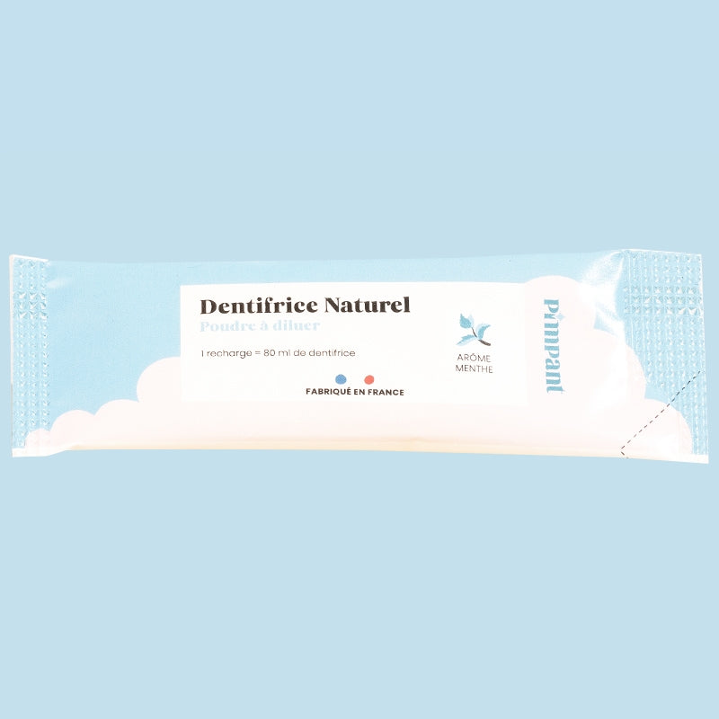 Zahnpastapulver mit Minzgeschmack und Fluorid – 8 g – Pimpant