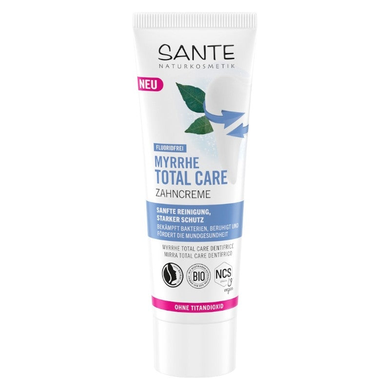 Dentifrice total care sans fluor BIO myrrhe - 75ml - Sante