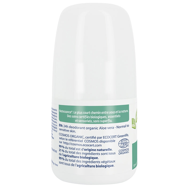 Deodorant a bille 24h bio aloe vera 50 ml natessance 2