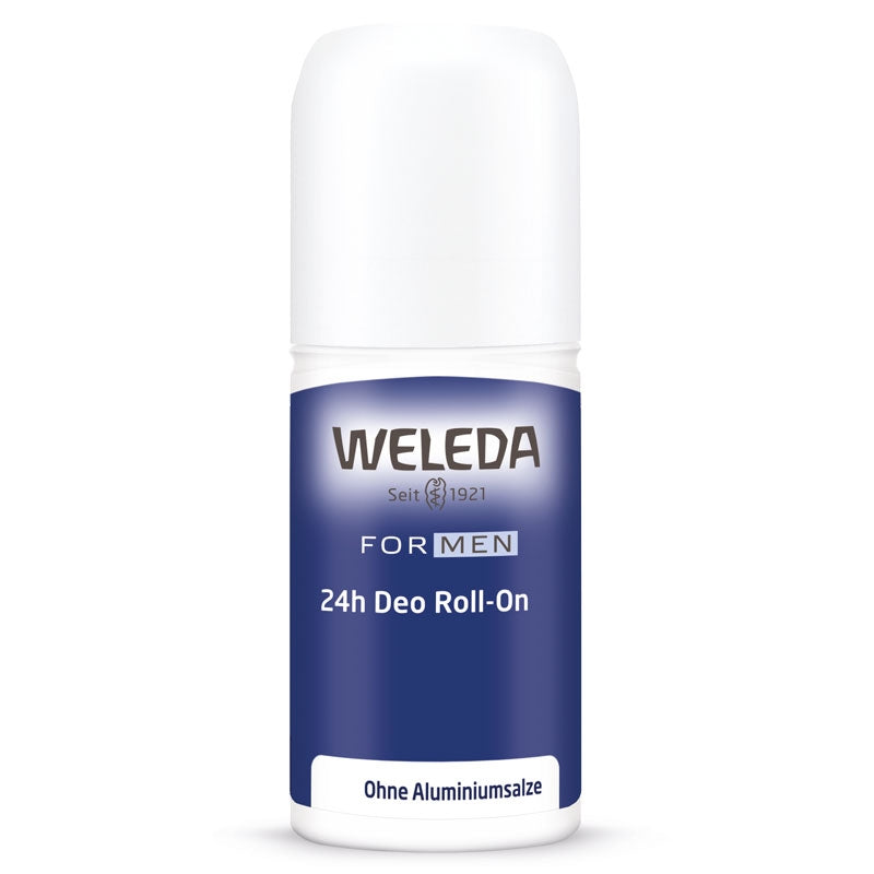Weleda 24-Stunden Roll-on-Deodorant für Männer, Bio-Vetiver & Litsea cubeba – 50 ml