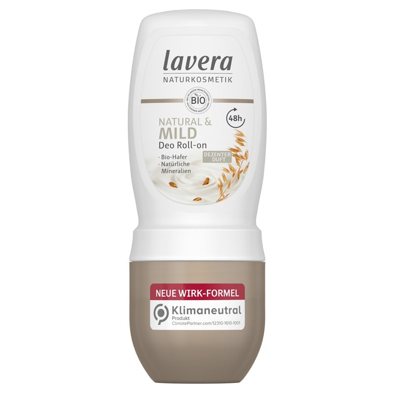 48h Mildes Bio-Roll-On-Deodorant mit Hafer - 50 ml - Lavera