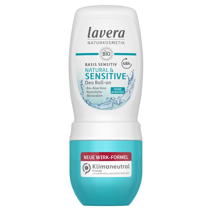 48h Sensitive Bio-Roll-On-Deodorant mit Aloe Vera - 50 ml - Lavera