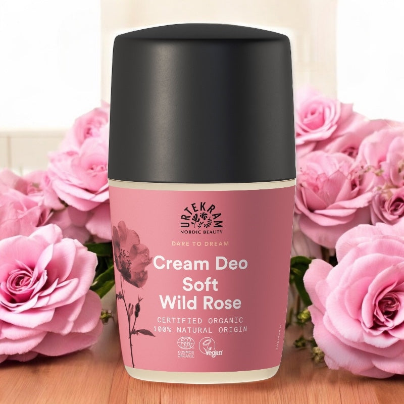 Bio-Roll-On-Deodorant mit Wildrose – 50 ml – Urtekram