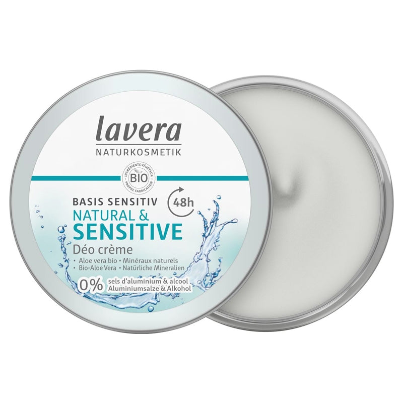 48h Natürliches & Sensitives Bio-Creme-Deodorant mit Aloe Vera - 50 ml - Lavera