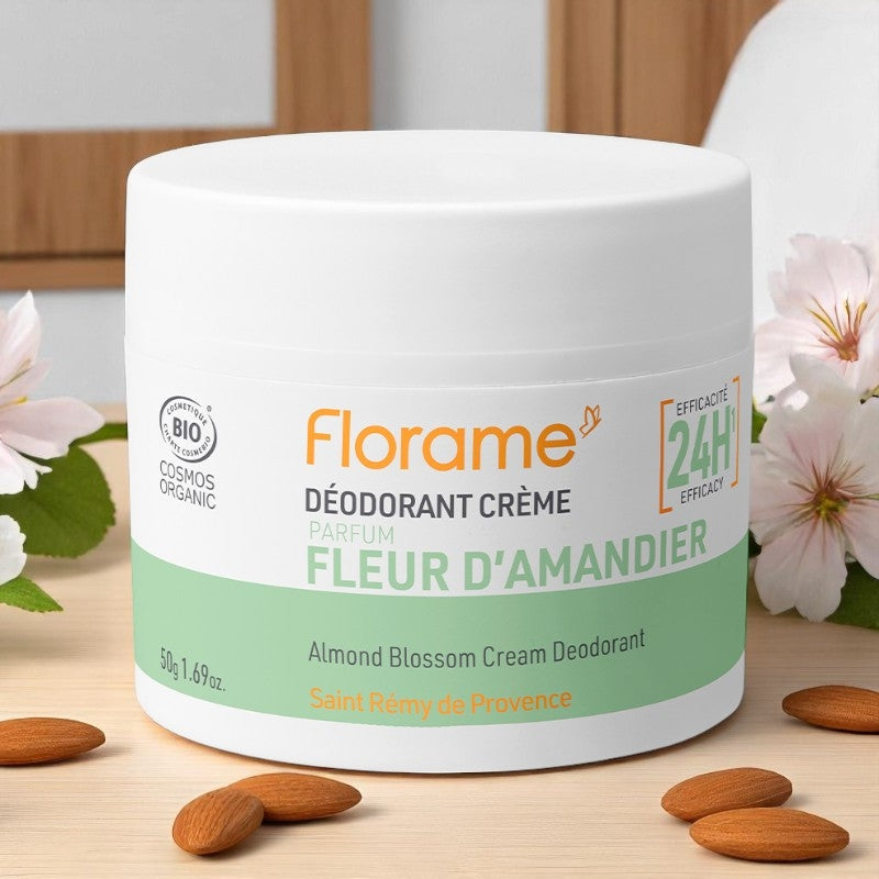 Deodorant creme bio fleur d amandier 50 g florame 2