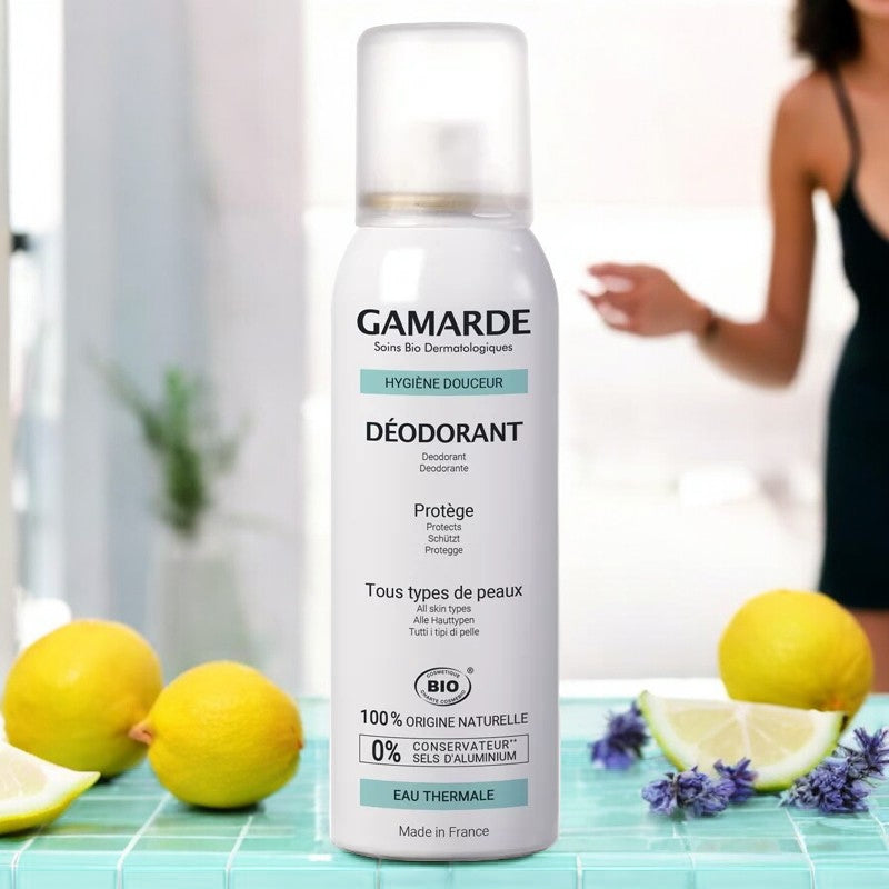 Bio-Deospray mit Zitrone, Lavendel und Thermalwasser – 100 ml – Gamarde
