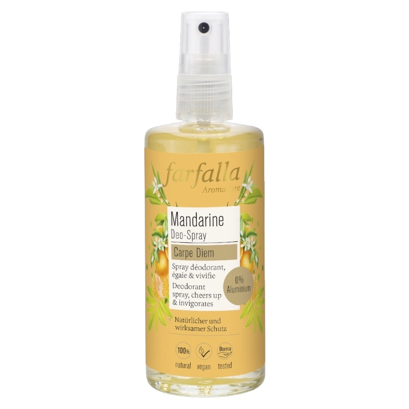 Bio-Zitrus-Frische-Deospray mit Mandarine – 100 ml – Farfalla