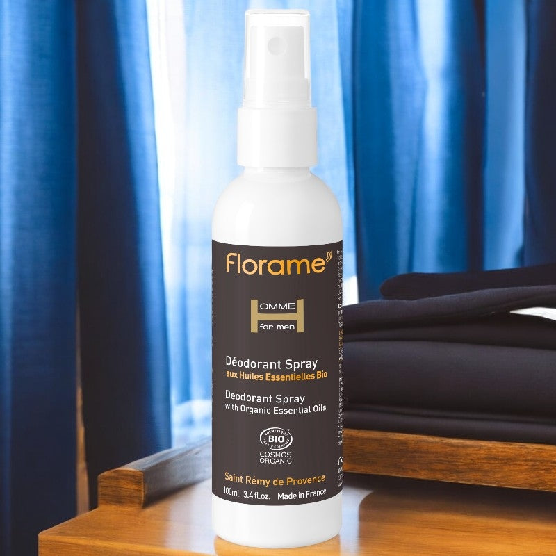 Bio-Deospray für Männer mit Teebaum und Palmarosa – 100 ml – Florame