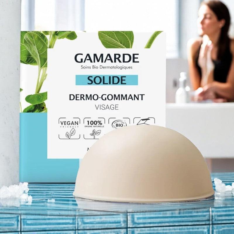 Dermo-gommant solide visage BIO perlite Gamarde 32ml