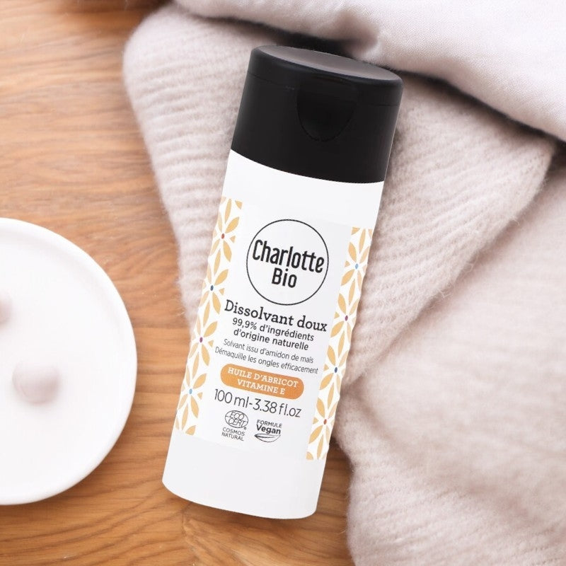 Dissolvant doux abricot - 100ml - Charlotte Bio