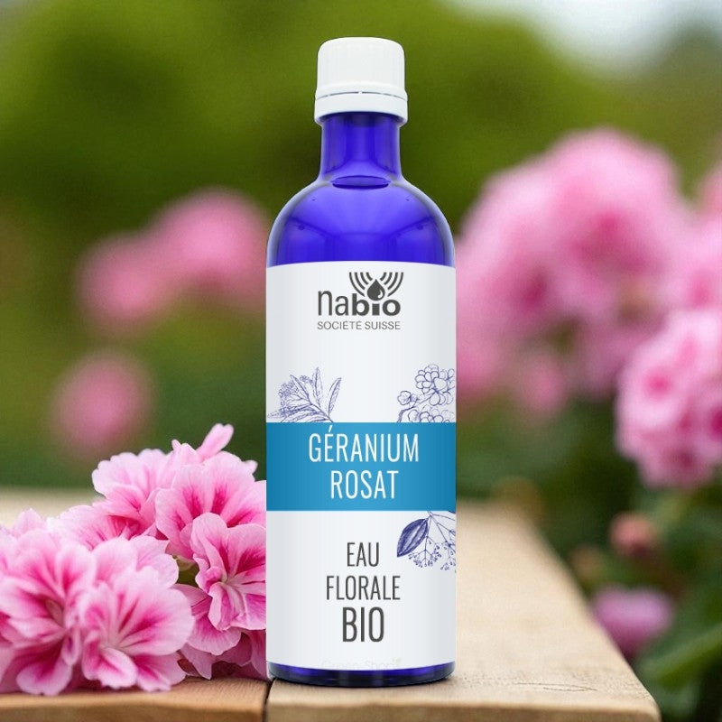 Eau florale BIO Géranium rosat - 200ml - Nabio