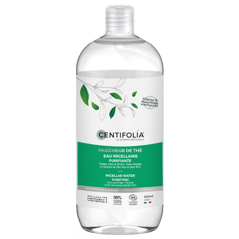 Eau micellaire purifiante BIO thé vert - 500ml - Centifolia