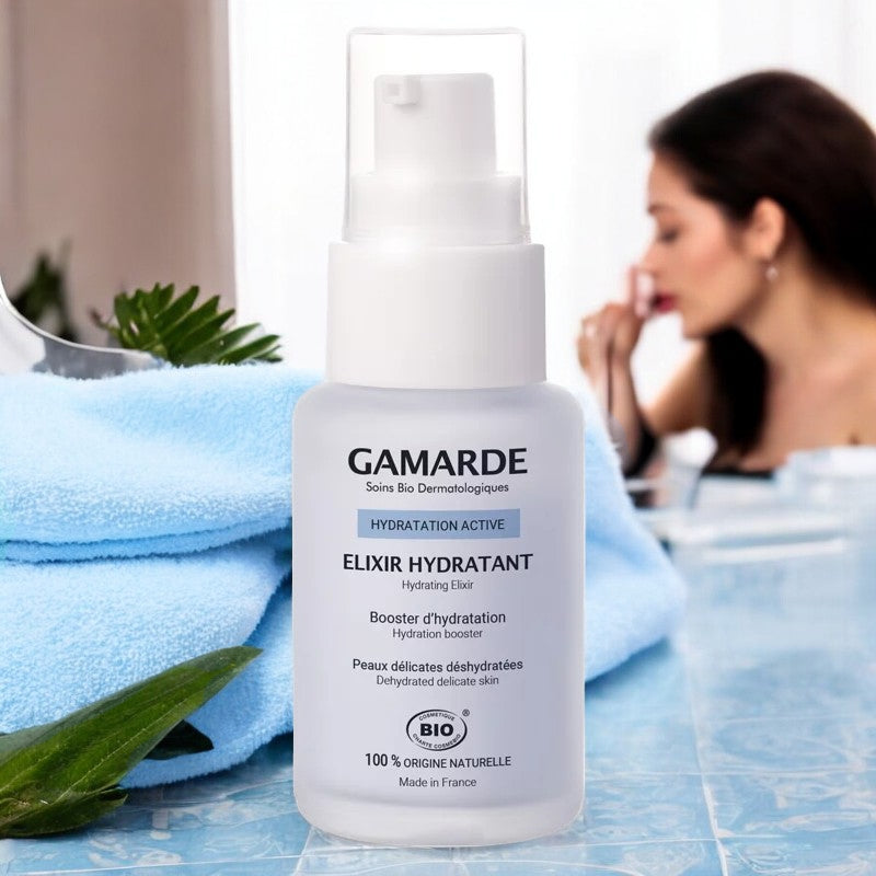 Elixir hydratant BIO aloe vera & eau thermale - 30ml - Gamarde
