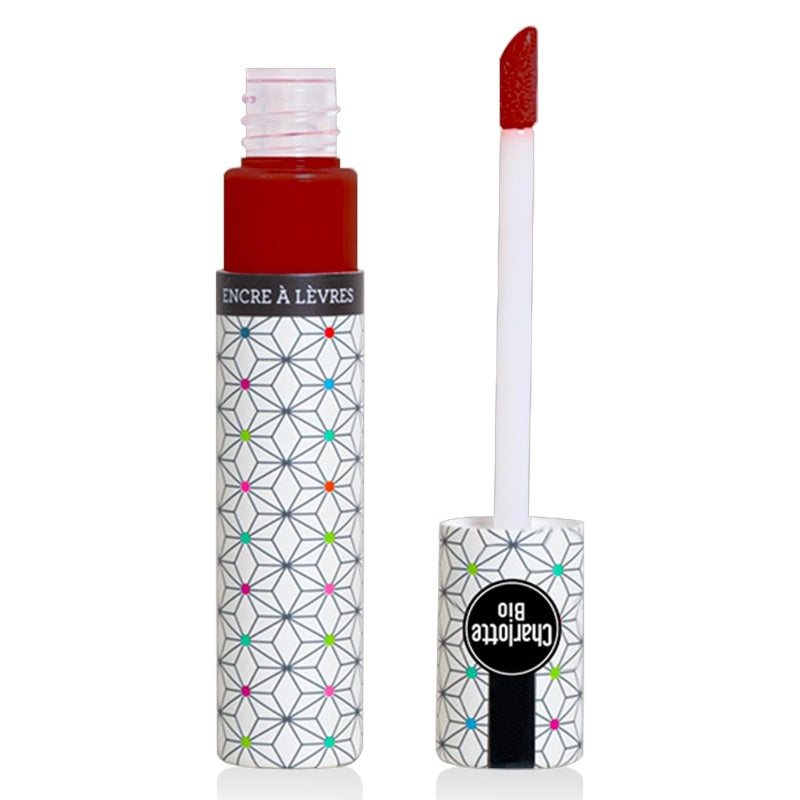 Encre à lèvres rouge grenat BIO - 8ml - Charlotte Bio