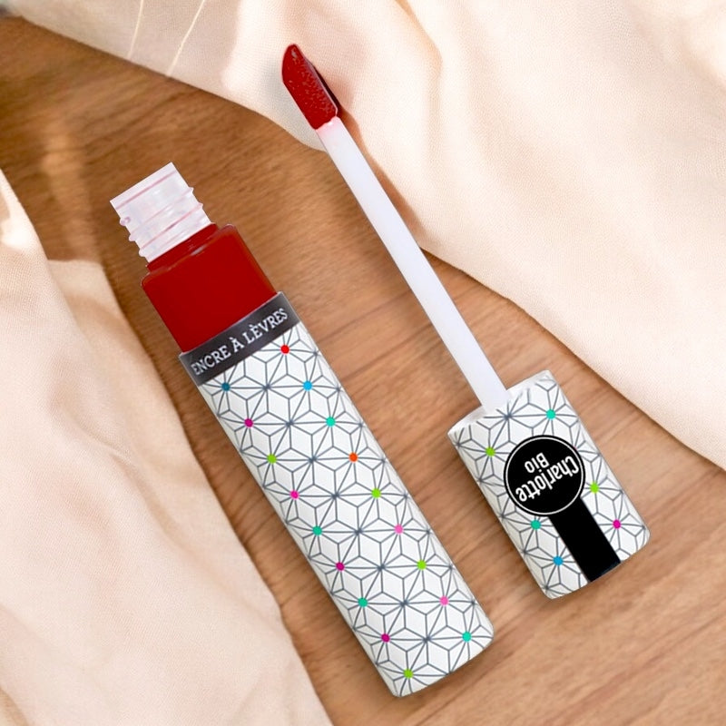 Encre à lèvres rouge grenat BIO - 8ml - Charlotte Bio