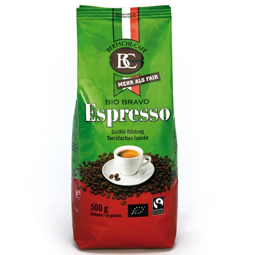 Bio-Espressobohnen – 500 g – Bio Bravo