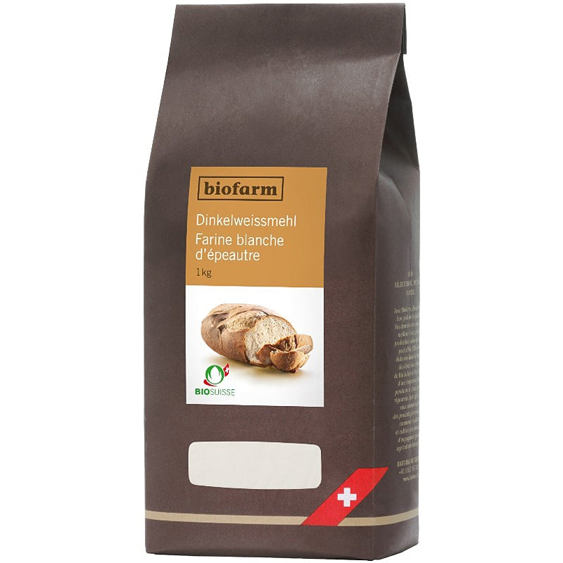 Farine blanche d'épeautre suisse BIO - 1kg - Biofarm