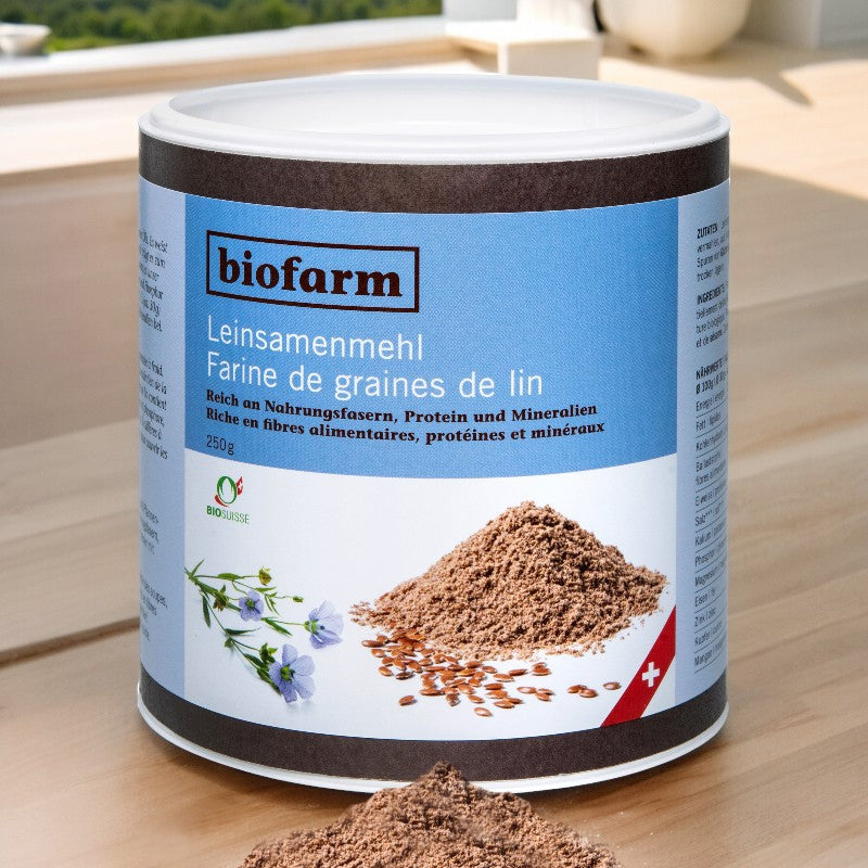 Farine de graines de lin suisse BIO - 250g - Biofarm