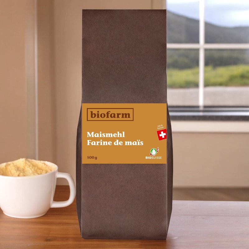 Farine de maïs suisse BIO - 500g - Biofarm