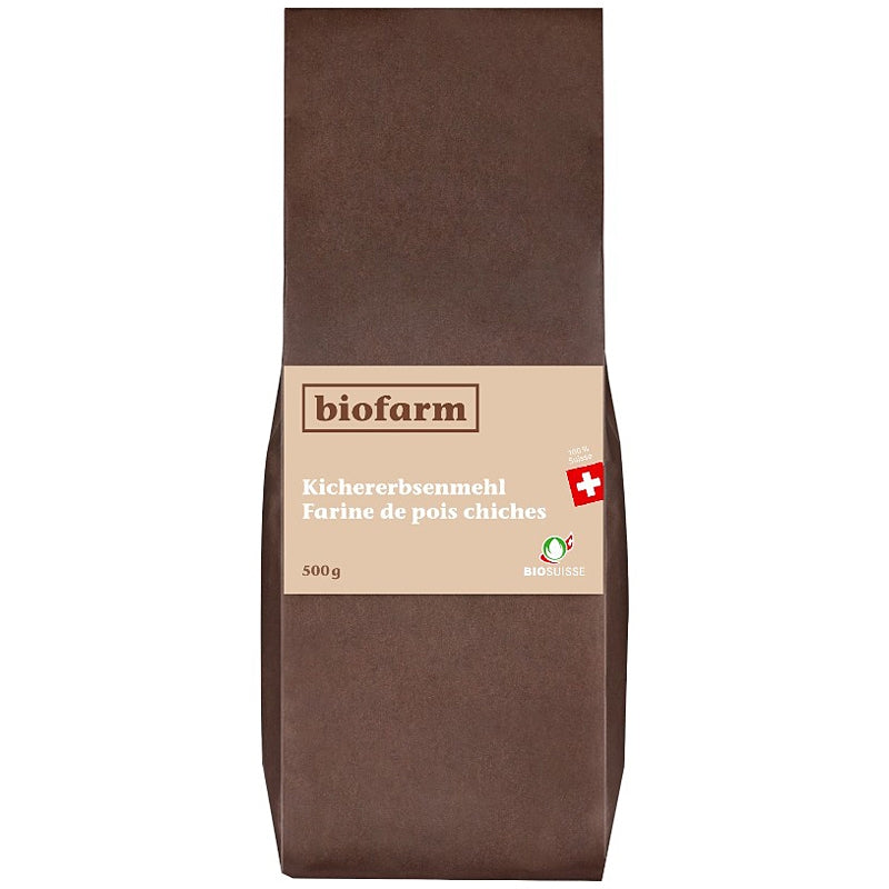 Farine de pois chiches suisses BIO - 500g - Biofarm