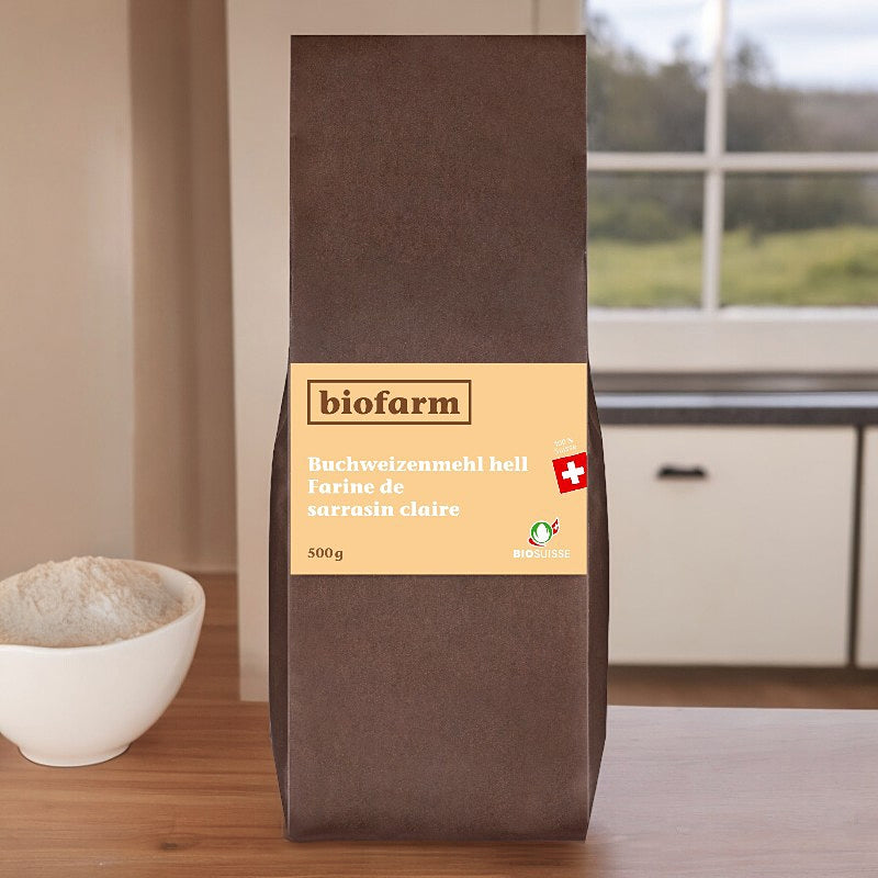 Farine de sarrasin claire suisse BIO - 500g - Biofarm