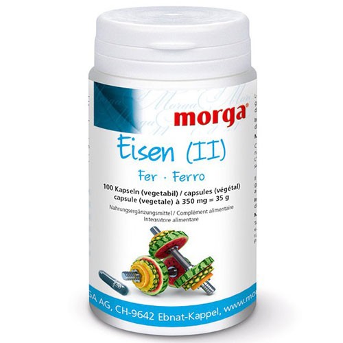 Eisen - 100 Kapseln - 350 mg - Morga