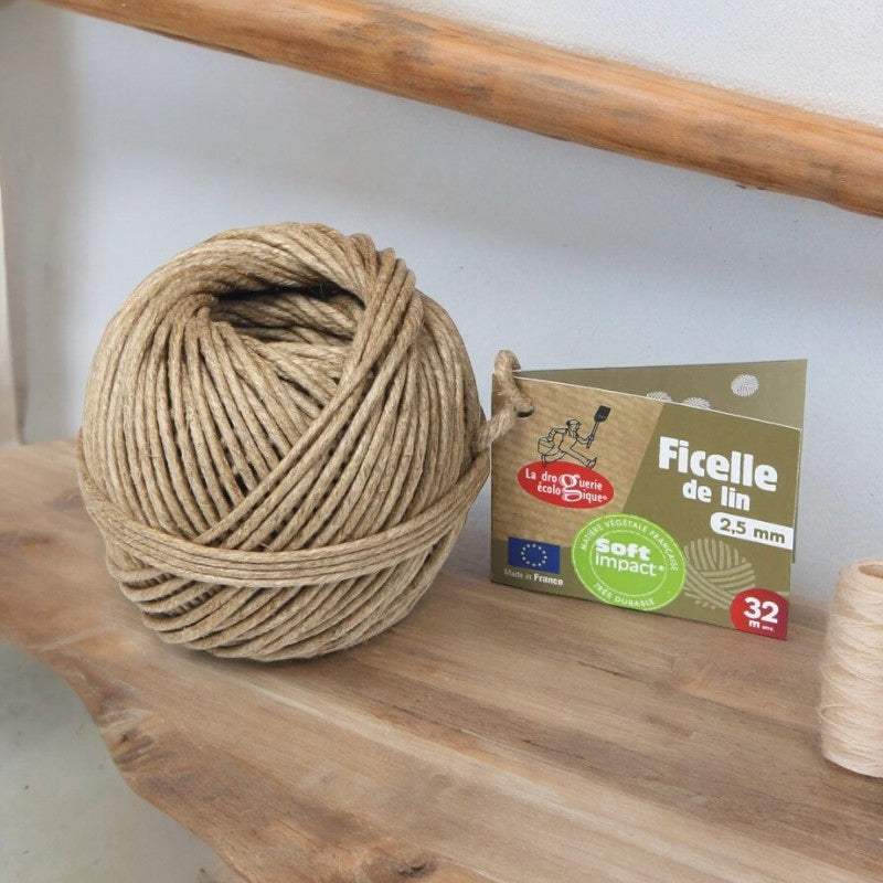 Ficelle de lin 2,5mm - La droguerie écologique