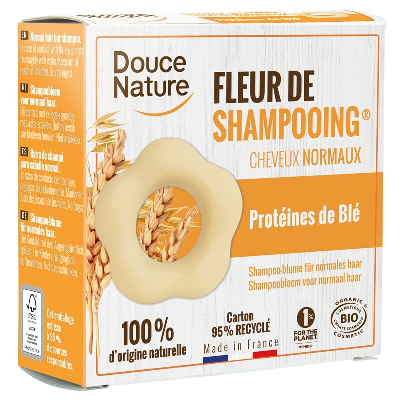 Fleur de shampooing BIO sauge & argile jaune - 85g - Douce Nature