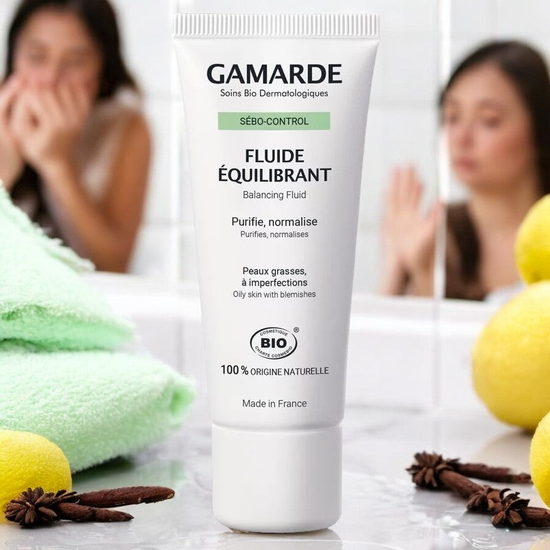Fluide équilibrant BIO girofle, citron & eau thermale - 40g - Gamarde