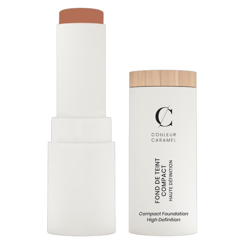 Fond de teint compact HD Beige foncé N°15 BIO - 9g - Couleur Caramel