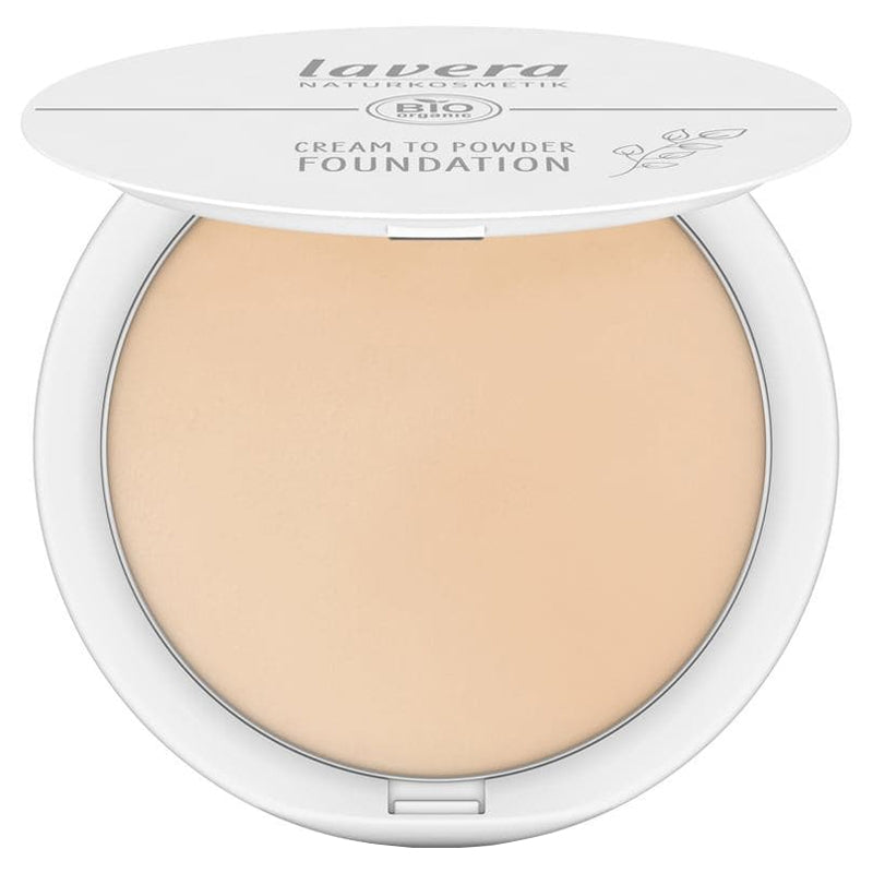 Fond de teint crème fini poudré BIO N°01 Light - 10,5g - Lavera