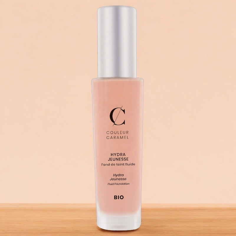 Fond de teint fluide jeunesse Beige rosé N°22 BIO - 30ml - Couleur Caramel