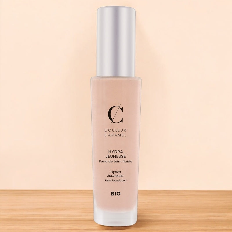 Fond de teint fluide jeunesse Porcelaine N°21 BIO - 30ml - Couleur Caramel