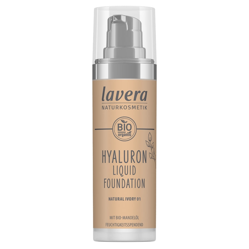 Hyaluron BIO Liquid Foundation Nr. 02 Cool Ivory - 30 ml - Lavera