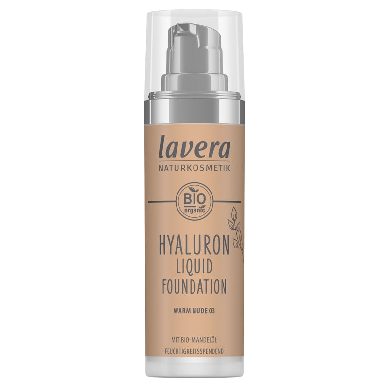 Hyaluron BIO Liquid Foundation Nr. 03 Warm Nude - 30 ml - Lavera