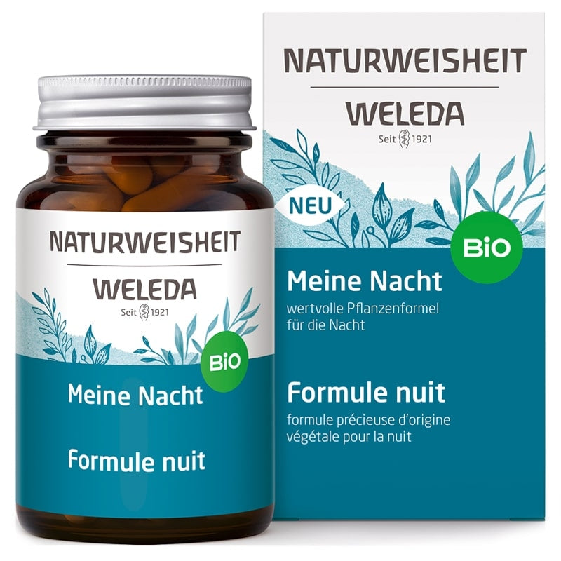 Bio-Nachtformel mit Silizium und Passionsblume – 46 Kapseln – Weleda