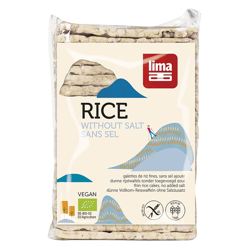 Bio-Reiswaffeln mit niedrigem Salzgehalt - 130 g - Lima