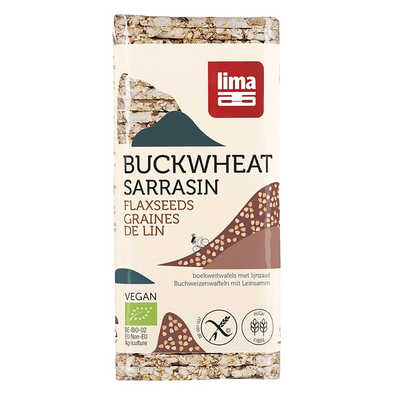 Dünne Buchweizenpfannkuchen mit Bio-Leinsamen - 130 g - Lima