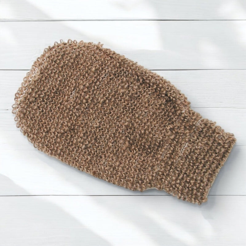 Massage- und Peelinghandschuh aus Jute und Bio-Baumwolle - Anaé
