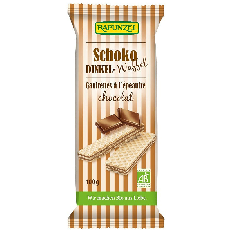 Gaufrettes complètes au chocolat BIO - 100g - Rapunzel