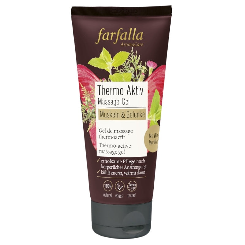 Thermoaktives Menthol-Massagegel - 100 ml - Farfalla