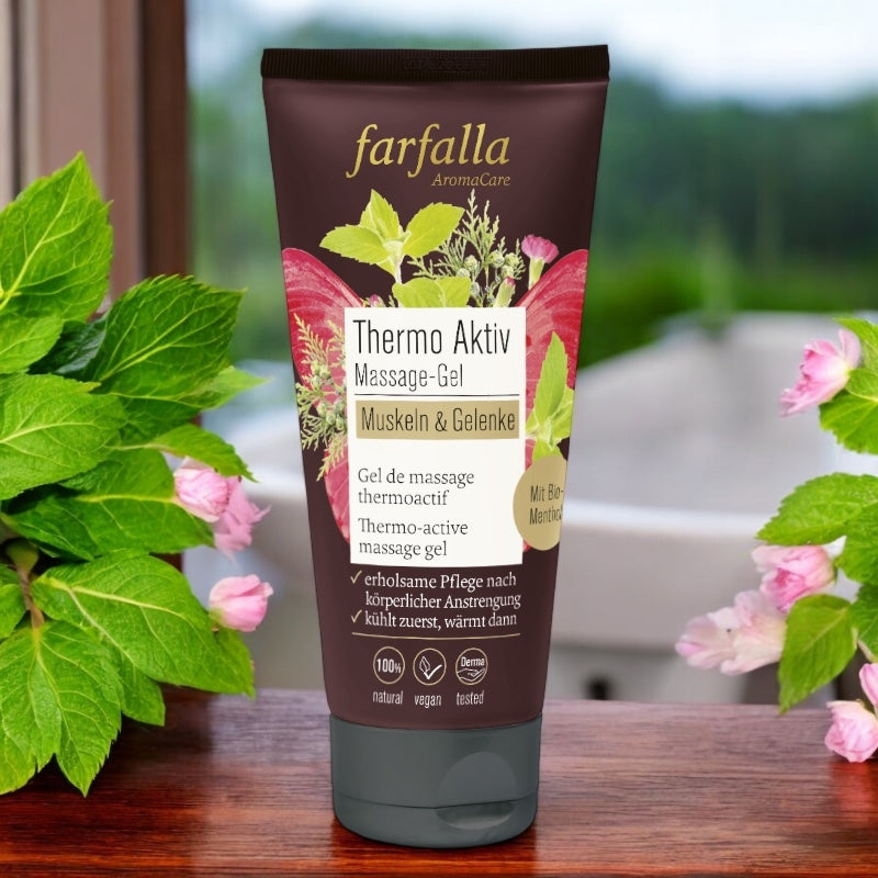 Thermoaktives Menthol-Massagegel - 100 ml - Farfalla