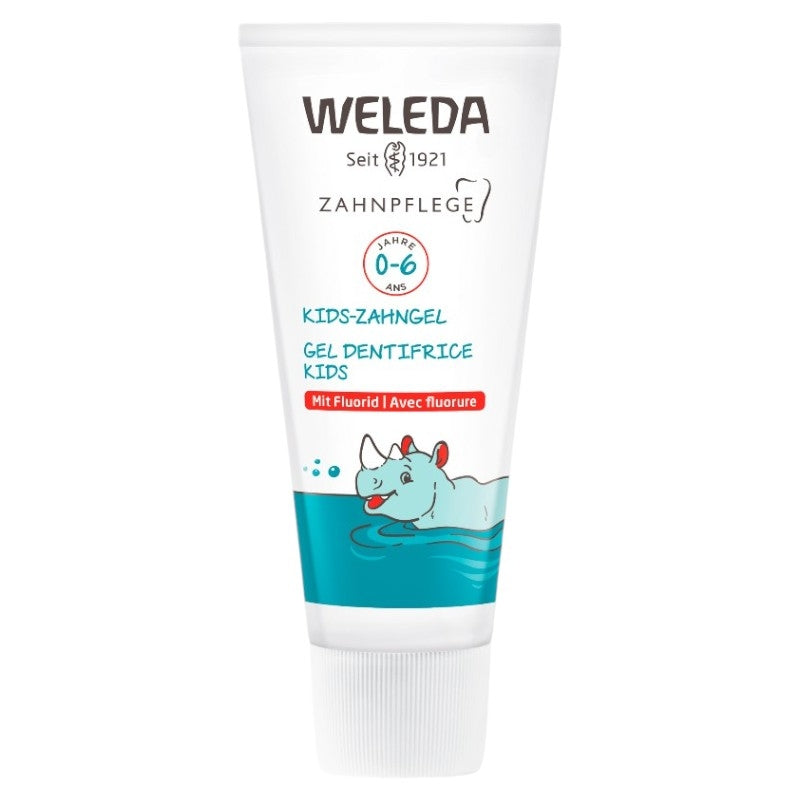 Kinderzahncreme-Gel für Kinder von 0 bis 6 Jahren mit Ringelblume und Fluorid – 50 ml – Weleda