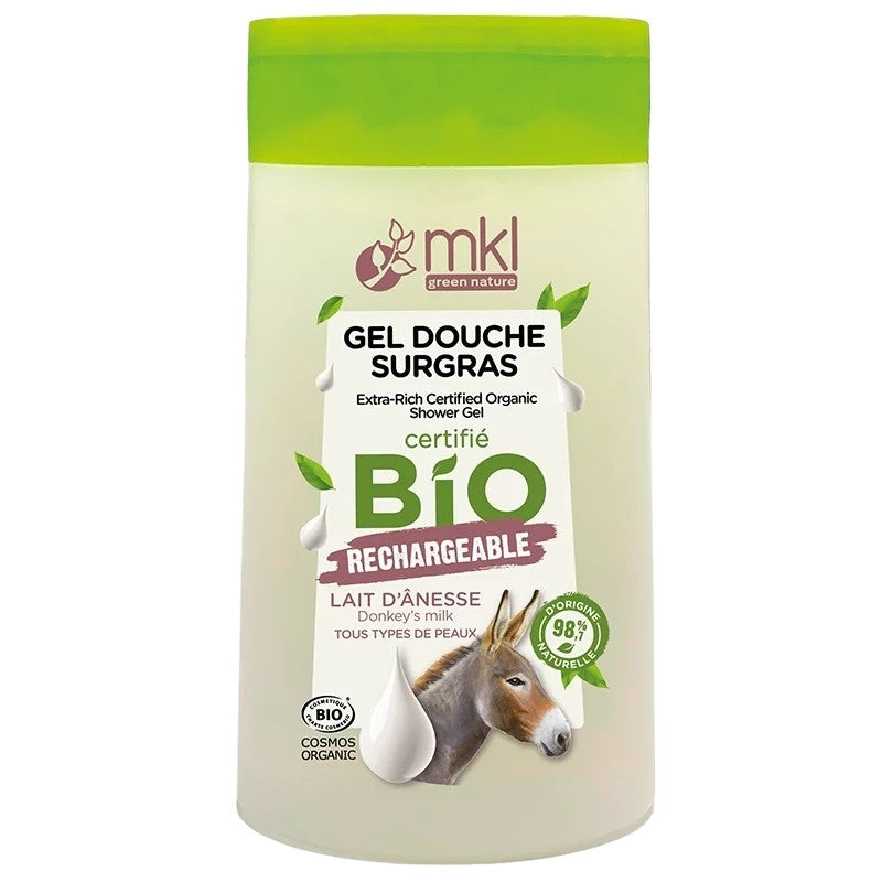 Gel douche au lait d'ânesse bio - 200ml - MKL Green Nature