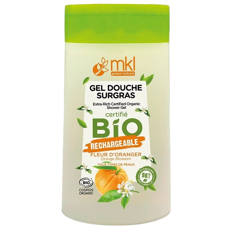 Gel douche BIO fleur d'oranger - 200ml - MKL Green Nature