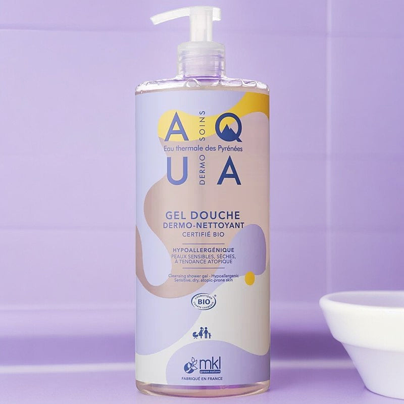 Gel douche dermo-nettoyant BIO eau thermale - 1l - MKL Green Nature