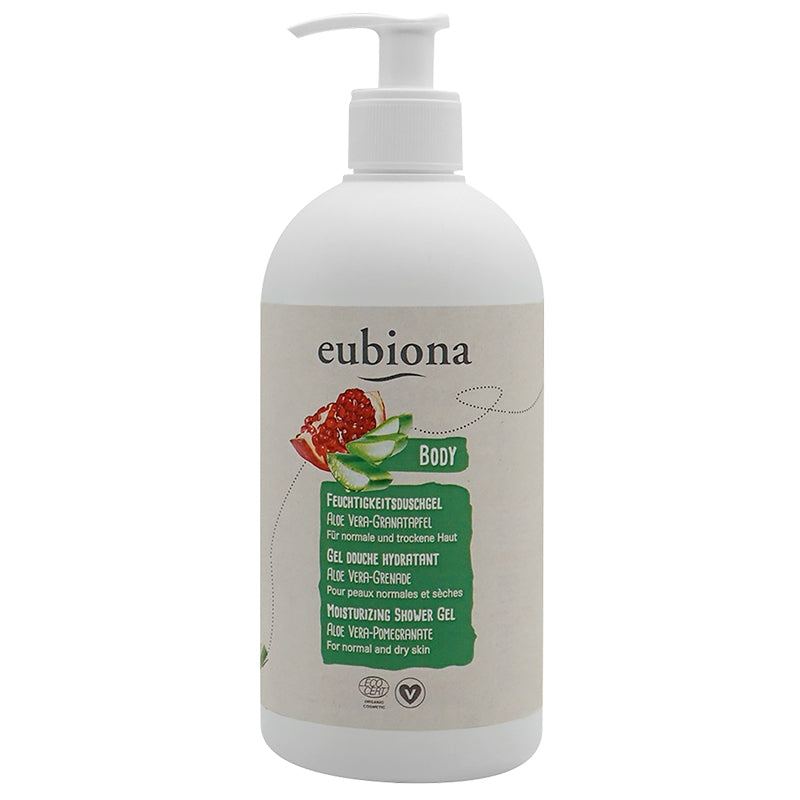 Feuchtigkeitsspendendes Duschgel Aloe Vera & Granatapfel BIO 500ml