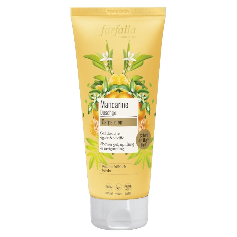 Feuchtigkeitsspendendes Duschgel mit Bio-Mandarine – 200 ml – Farfalla