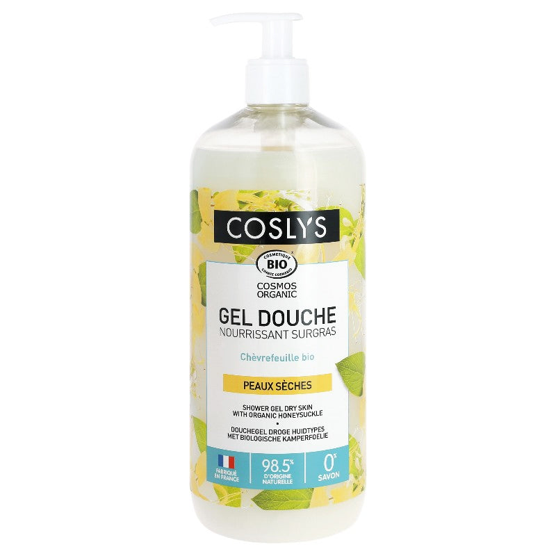 Gel douche nourrissant surgras BIO chèvrefeuille - 1l - Coslys