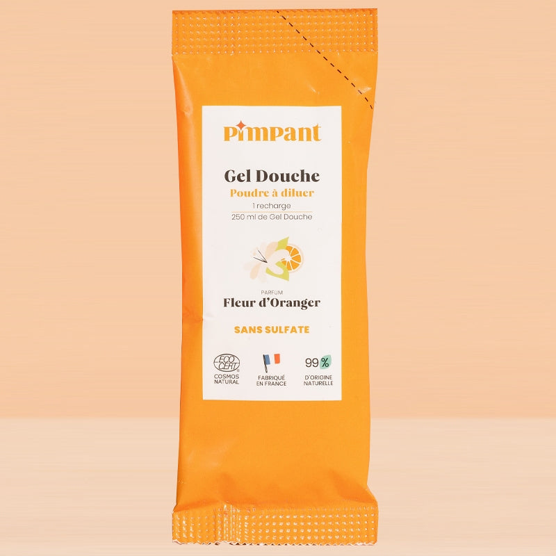 Gel douche poudre à diluer fleur d'oranger - 25g - Pimpant